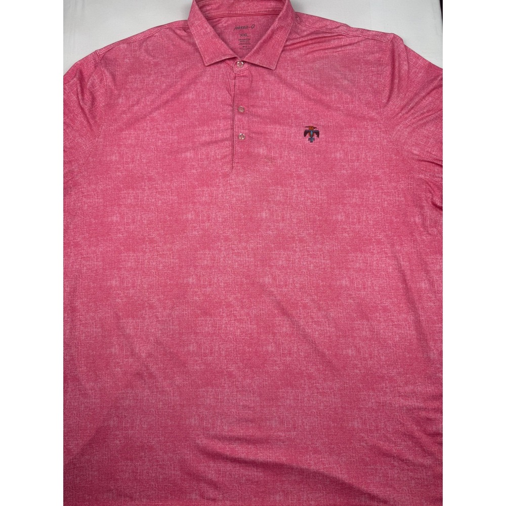 Johnnie-O Polo Shirt XXL Pink Thunderbird Country Club Golf Performance